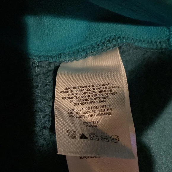 Columbia Women’s Small Fleece Jacket Pockets Turtleneck Full Zip Up - Picture 9 of 9